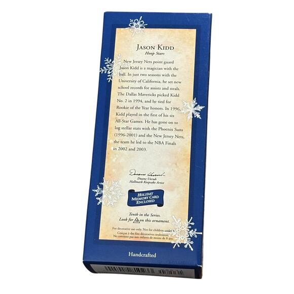 Hallmark Keepsake 2004 NBA Basketball Player Jason Kidd Nets Christmas Ornament - Picture 2 of 5